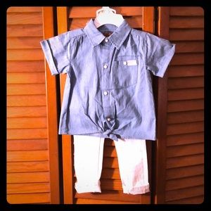 7 For All Mankind Chambray set